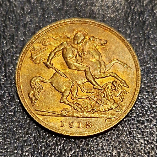 1913 half sovereign - half, george