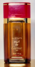 Cartier Must de Cartier Perfume EDT Splash Full 30ml leather Pouch Vintage 1980s