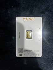 1  Gram PAMP Suisse 999.99 Fine Gold Bar - Investment Veriscan Purse Solid Gold