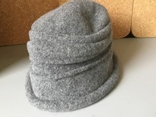 A grey wool mix cloche style