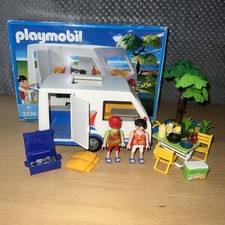 PLAYMOBIL 3236 LEISURE FAMILY VACATION CARAVAN 100% COMPLETE WITH BOX & INSTR’NS