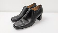 Marks & Spencer Womens Footglove Black Leather Heel Ankle Boots UK Size 5.5