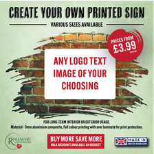 Custom Made Personalised Sign