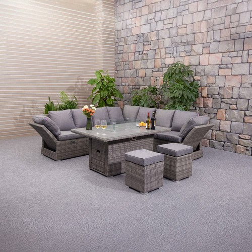 Grey seater wicker garden - 9,