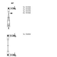 IGNITION CABLE KIT FITS: AUDI