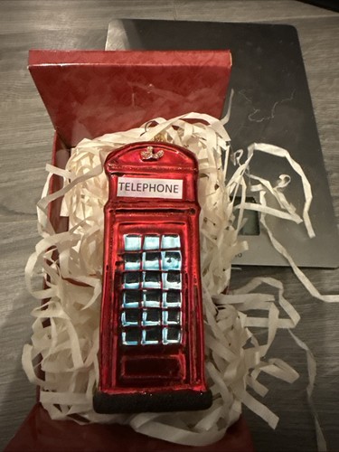 Red phone booth - red,