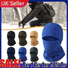 Unisex Thermal Fleece Balaclava Snood Scarf Winter Ski Face Neck Mask Warmer Hat