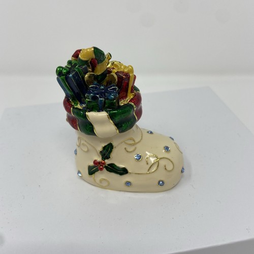 Cream enameled christmas - enameled,
