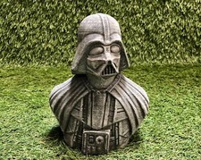 Darth Vader Bust Concrete Star Wars Theme Garden Ornament Frost Protected