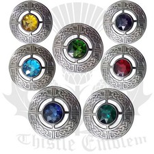 Scottish Kilt Fly Plaid Brooch