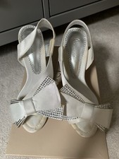 Bourne Ivory Wedding Bridal Shoes Size Uk 3 36 Izabella Ivory Satin Bow
