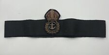 Genuine King’s Crown Royal Navy Chief Petty Officer Cap Badge With Cloth Band