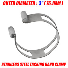 3" ( 76.1mm ) For Welding / Fabrication Exhaust Tacking Band Clamp-On Stainless
