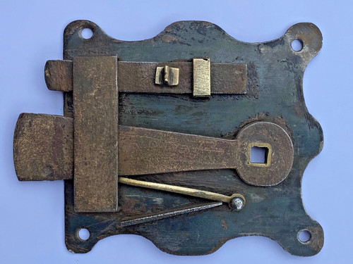 Antique wishbone door lock - antique,