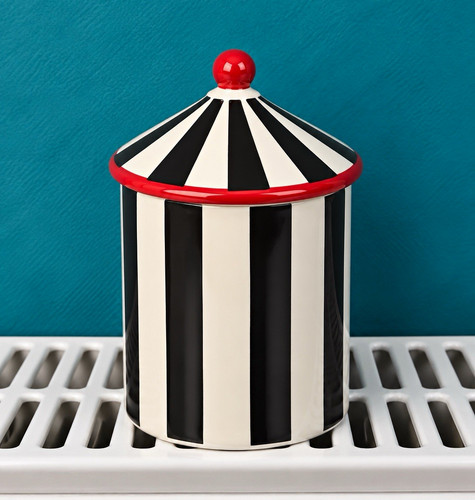 Black striped circus - black,