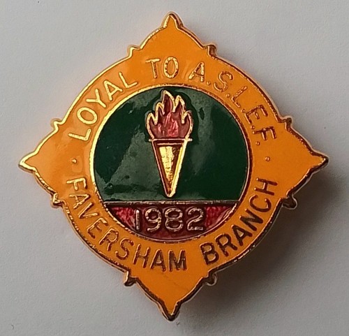 Aslef lapel badge 1982 - 1982, rail