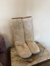 Mou Goat Skin Fur Boats Size