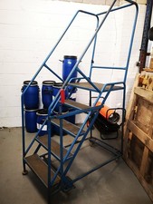 warehouse platform 5 step ladders With Antifall Rail