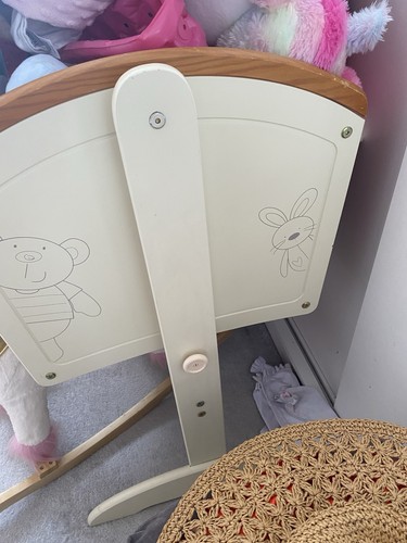 Wooden solid cot bed - or, toy