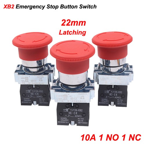 22mm emergency stop button - emergency,