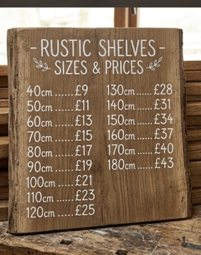 Rustic handmade shelf - rustic,