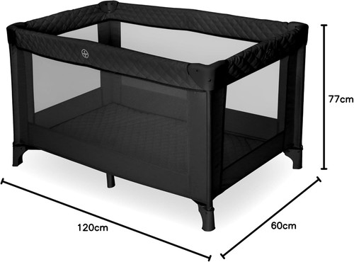 Quilted travel cot foldable - cot,