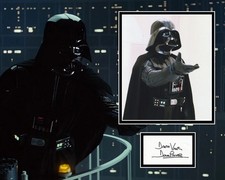 DAVE PROWSE SIGNED PHOTO MOUNT STAR WARS