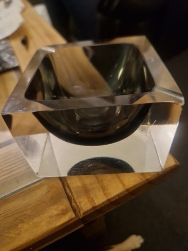 Italian glass ashtray - glass,