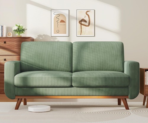 Loveseat sofa green - sofa, green,