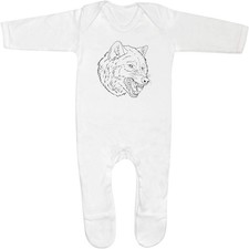 'Snarling Wolf Head' Baby