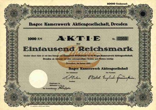 Ihagee kamawerk 1942 - kamawerk,