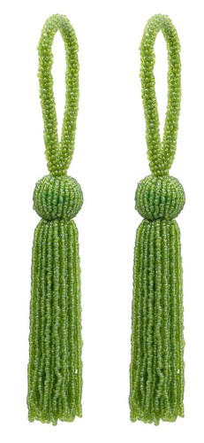 Beaded key tassel - beaded,