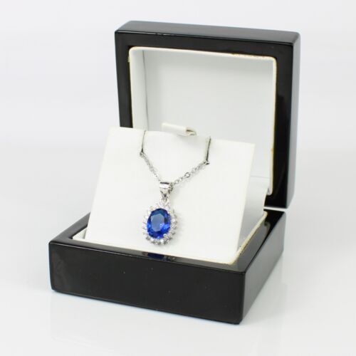 White gold finish blue - white,