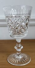 Edinburgh Crystal 6” Tall Wine Glass Royal Scot Pattern Perfect Condition