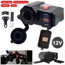 12V Motorbike Motorcycle Power Charger Adapter USB Socket Phone GPS Waterproof