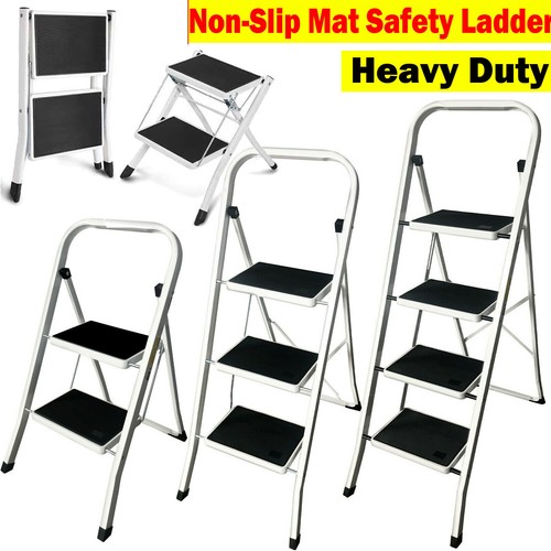 Folding 4 step ladder - step,