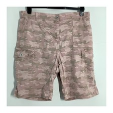 M&s Collection Pink Camo Shorts Size 16