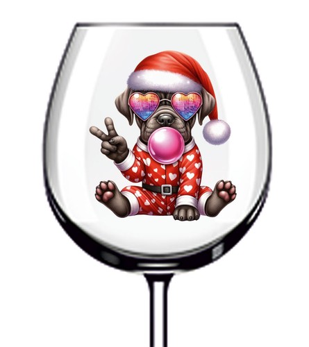 12x colourful christmas puppy - 12x,