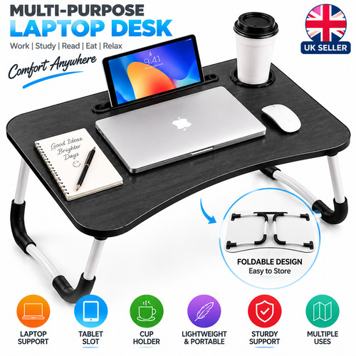 Portable folding laptop table - folding,