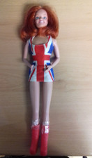 Geri Halliwell Spice Girl Doll Union Jack Dress Red Boots Tattoo Vintage H14