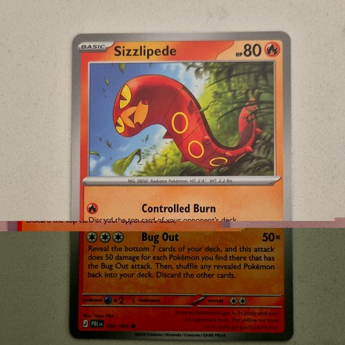 Pokémon tcg sizzlipede - tcg,