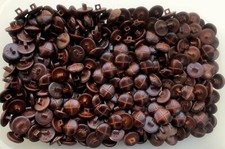 Buttons 15mm 24L Brown Leather