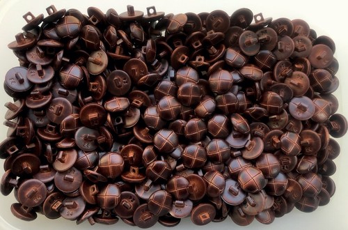 Buttons 15mm 24l brown - 24l,