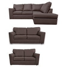 Dalmore brown leather look - leather,