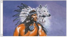 Native american indian wolf - native,