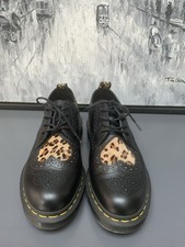Dr Martens Joyce Heart Leopard 1461 brogue black