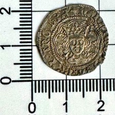 X460:  Rare MULE Henry VI Medieval Hammered Silver Halfgroat