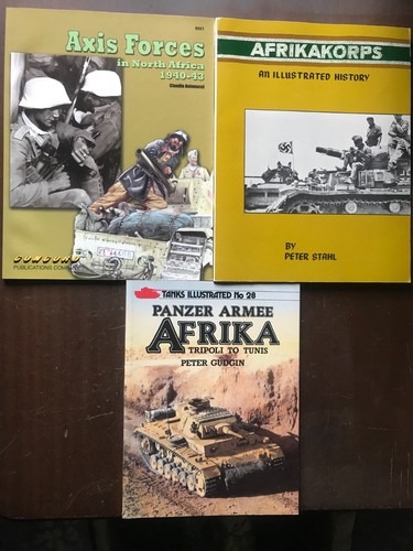 Afrika korps books lot tanks - books,