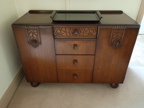 Vintage oak sideboard - vintage,