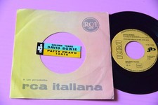 David Bowie Golden Years Patty Pravo 7" 45 Sticker Juke Box Strip